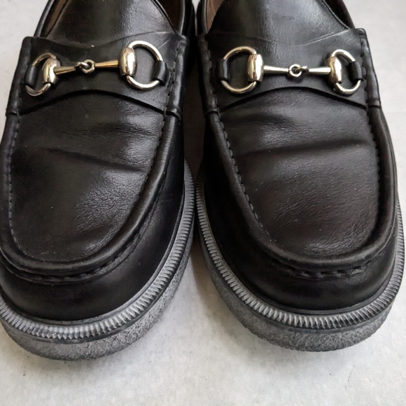 Gucci Horsebit Loafers Black Leather Men US 8.5 Snaffle main image 4